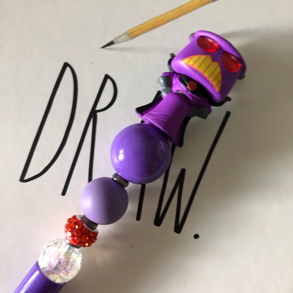 Disney Doorables: Toy Story: Zurg handmade beaded pen